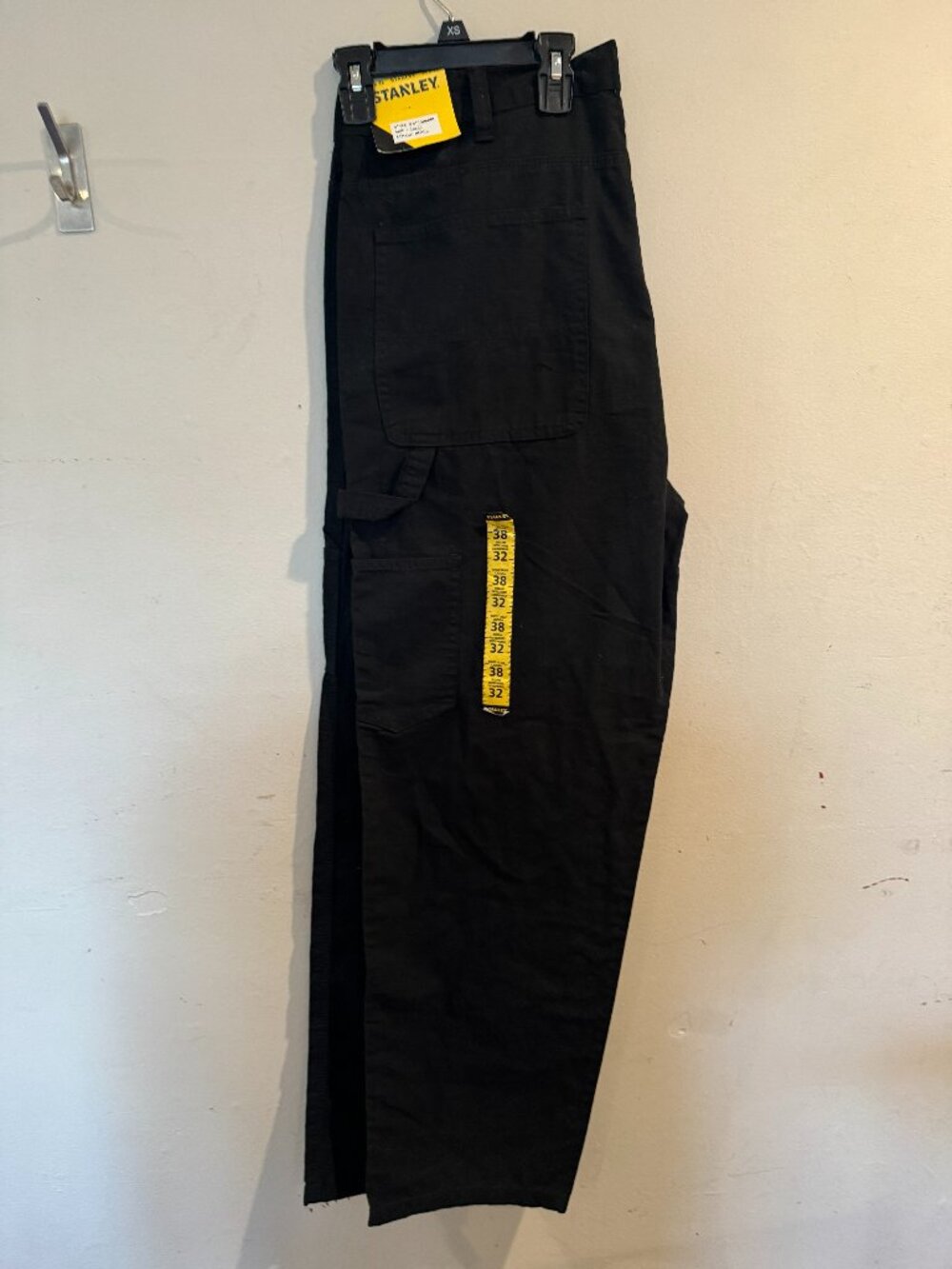 Stanley Men's Workwear Cargo Black Lightweight Pants size 38/32 NEW